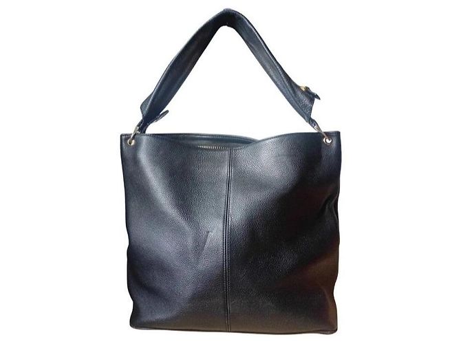 Borsa Hobo Nina in pelle nera Tom Ford con cerniere dorate Nero - vista 6