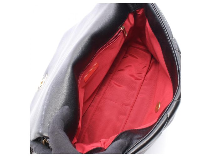 Borsa 2-Way Chanel 19 Dixneuf Maxi Nero - vista 3