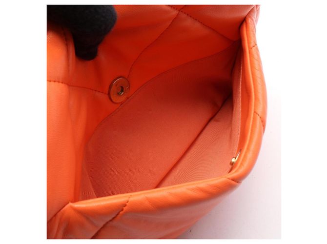 Borsa Chanel 19 Dixneuf Matelassé Arancione - vista 6
