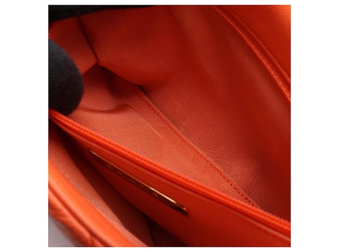 Borsa Chanel 19 Dixneuf Matelassé Arancione - vista 7