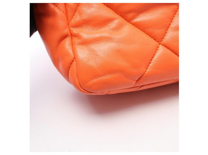 Borsa Chanel 19 Dixneuf Matelassé Arancione - vista 8