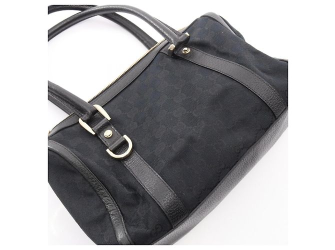 Borsa Gucci Abbey GG Canvas Nero - vista 11