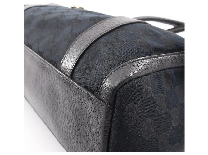 Borsa Gucci Abbey GG Canvas Nero - vista 6