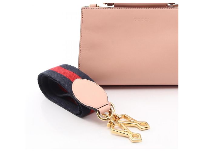Borsa 2-Way Gucci Nymphaea Bamboo Rosa - vista 12