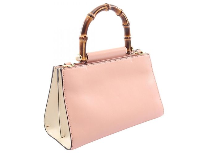Borsa 2-Way Gucci Nymphaea Bamboo Rosa - vista 2