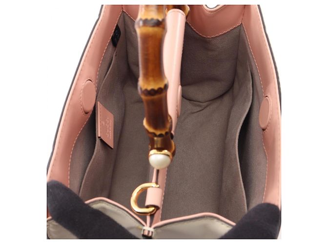 Borsa 2-Way Gucci Nymphaea Bamboo Rosa - vista 3