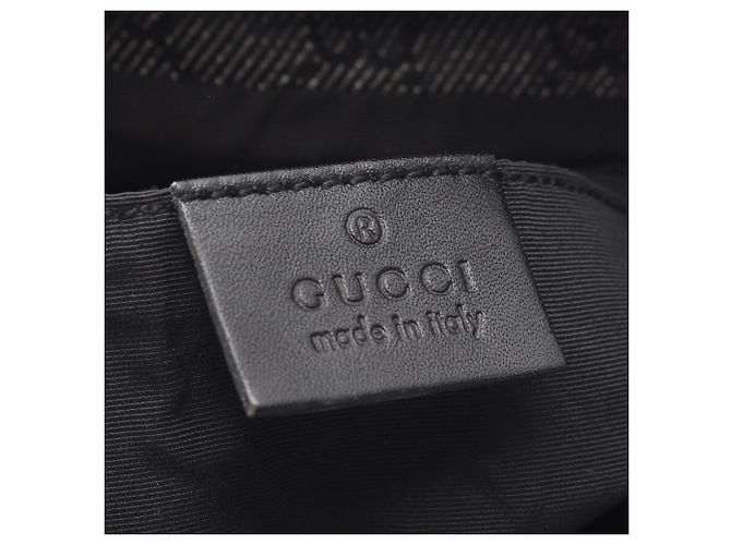 Borsa a tracolla Gucci Bamboo motivo GG Blu navy - vista 4