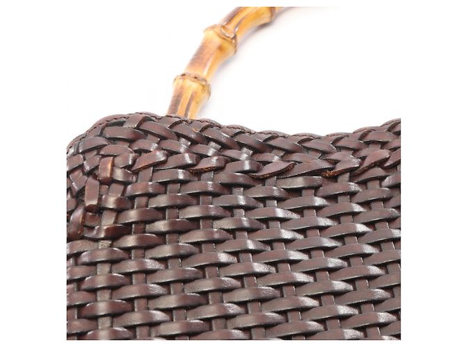 Borsa 2-Way Gucci Bamboo Marrone - vista 11