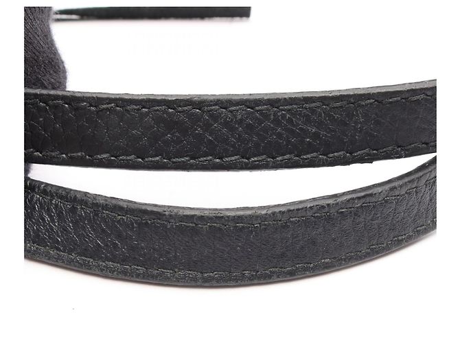 Bamboo Borsa Tote Gucci in denim nero e pelle - vista 11