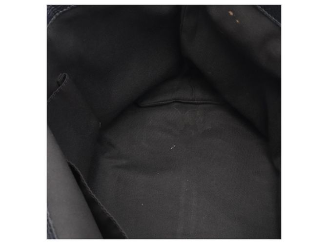 Bamboo Borsa Tote Gucci in denim nero e pelle - vista 13