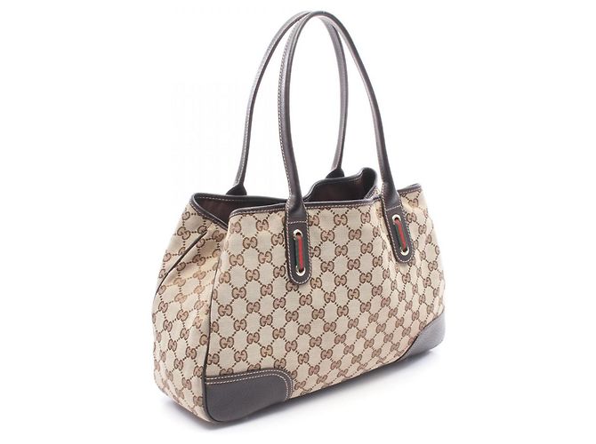 Borsa Gucci Princy Sherry Line Marrone Beige - vista 2