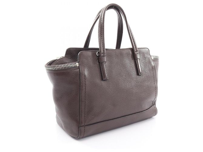 Borsa a 2 modi Salvatore Ferragamo Gancini Marrone - vista 2