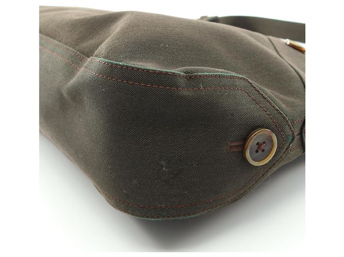 Borsa a tracolla Salvatore Ferragamo Gancini Verde - vista 8