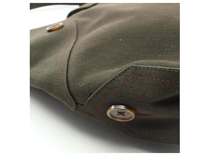 Borsa a tracolla Salvatore Ferragamo Gancini Verde - vista 9