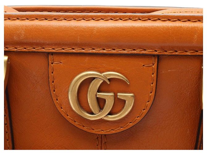 Borsa Tote Gucci Liber Medium Marrone - vista 7