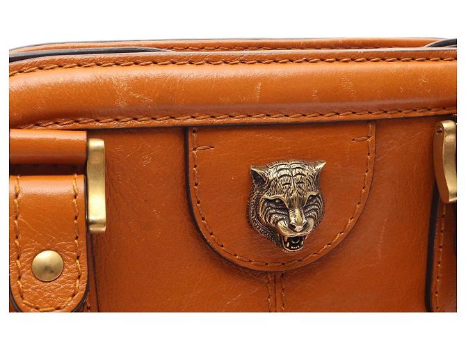 Borsa Tote Gucci Liber Medium Marrone - vista 8