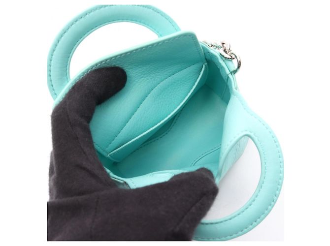 Borsa 2 modi Tiffany & Co. Return to Micro Charm Verde - vista 3