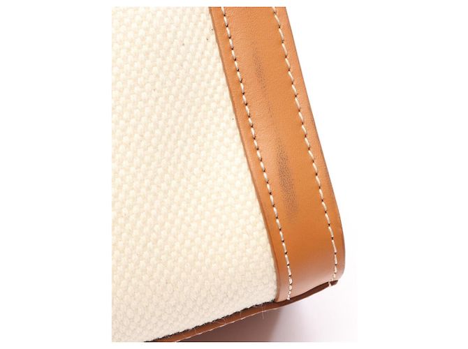 Céline Borsa Tote Cabas Verticale Celine Small 2-Way Marrone Crudo - vista 7