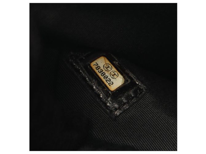 Borsa Tote Chanel Reissue in pelle di vitello martellata nera Nero - vista 5