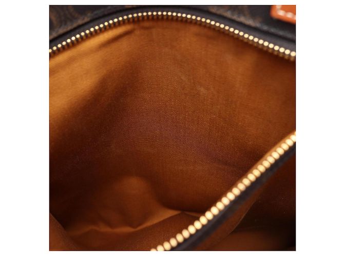 Céline Celine Small Vertical Cabas Triomphe Borsa Tote 2-Way Marrone Nero Bianco - vista 6