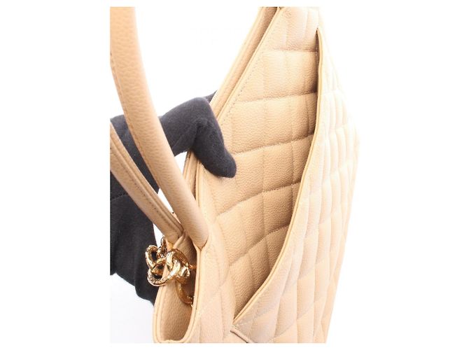 Borsa Tote Chanel Reissue Beige - vista 6