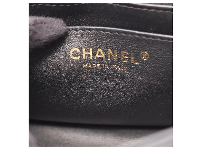 Borsa a tracolla Chanel Mini Matelassé in agnello Nero - vista 7