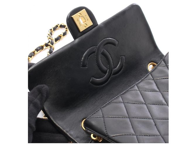 Borsa a tracolla Chanel Mini Matelassé 20 Nero - vista 7
