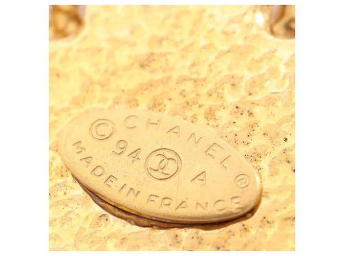 Spilla fiore logo Coco di Chanel D'oro - vista 3