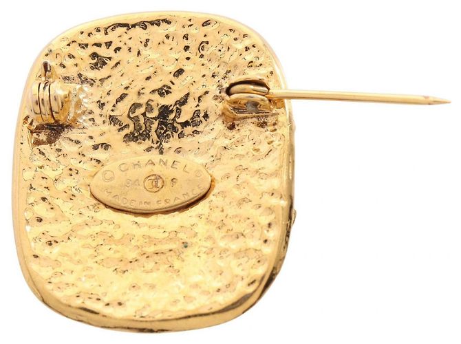 Spilla Rettangolare Chanel Coco Mark D'oro - vista 2