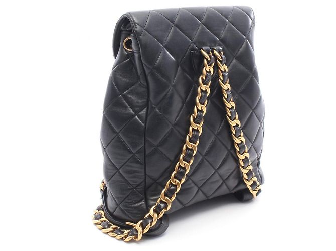Zaino/Borsa Chanel Matelassé Turnlock Chain Nero - vista 2