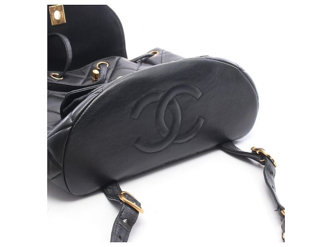 Zaino/Borsa Chanel Matelassé Turnlock Chain Nero - vista 6