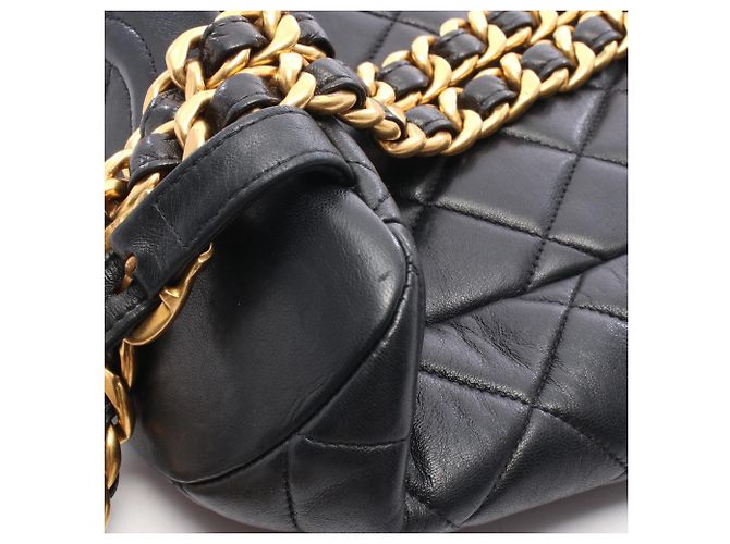Zaino/Borsa Chanel Matelassé Turnlock Chain Nero - vista 7