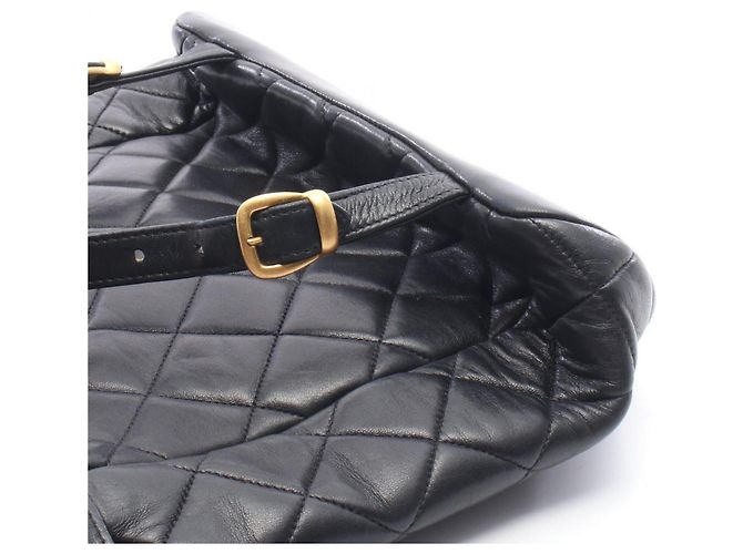 Zaino/Borsa Chanel Matelassé Turnlock Chain Nero - vista 8