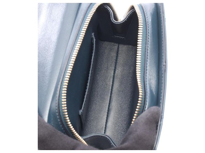 Borsa a tracolla Chanel Chevron V-Stitch verde - vista 3