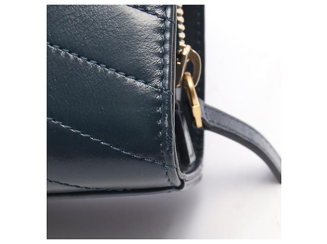 Borsa a tracolla Chanel Chevron V-Stitch verde - vista 8