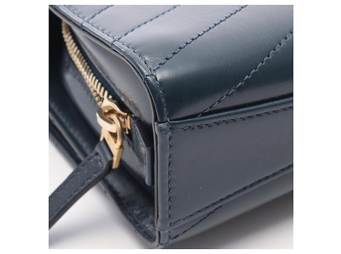 Borsa a tracolla Chanel Chevron V-Stitch verde - vista 9