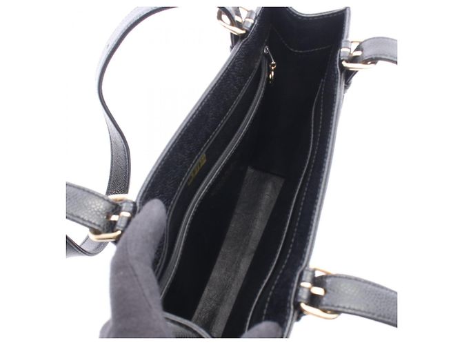 Timeless Borsa Tote Chanel in pelle di vitello martellata nera Nero - vista 3