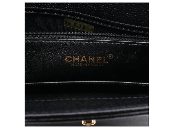 Timeless Borsa Tote Chanel in pelle di vitello martellata nera Nero - vista 4