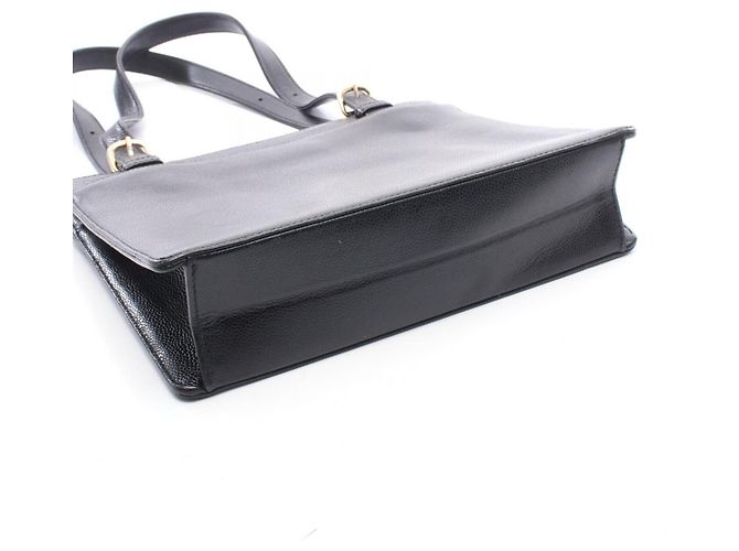 Timeless Borsa Tote Chanel in pelle di vitello martellata nera Nero - vista 8