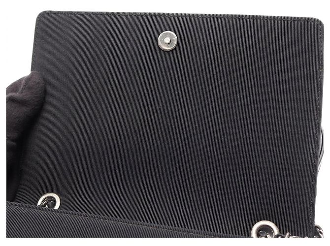 Borsa a tracolla Chanel Matelassé in agnello nero - vista 8