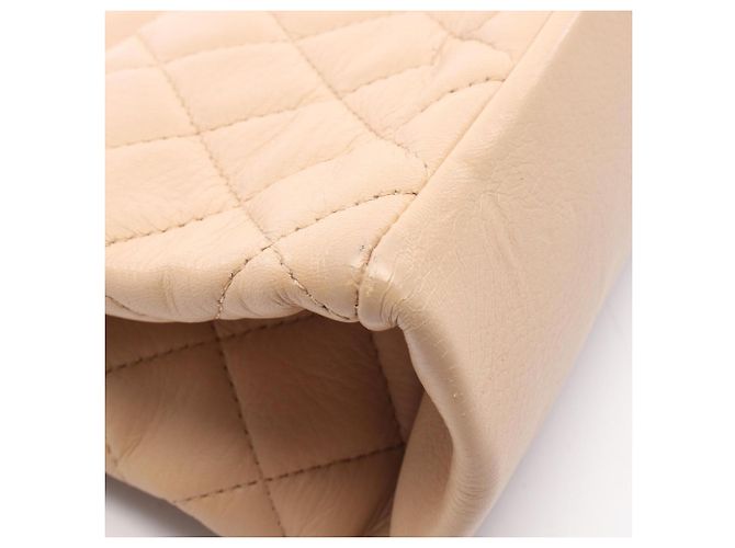 Borsa a tracolla Chanel Matelassé in agnello beige - vista 10
