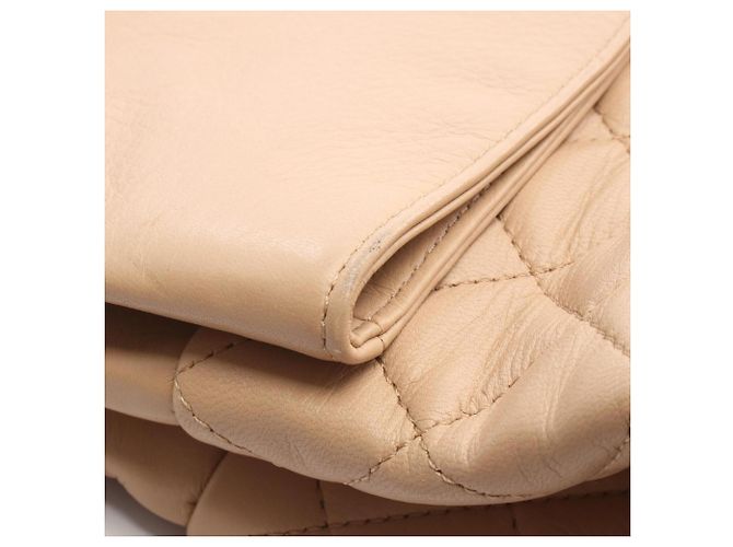 Borsa a tracolla Chanel Matelassé in agnello beige - vista 14