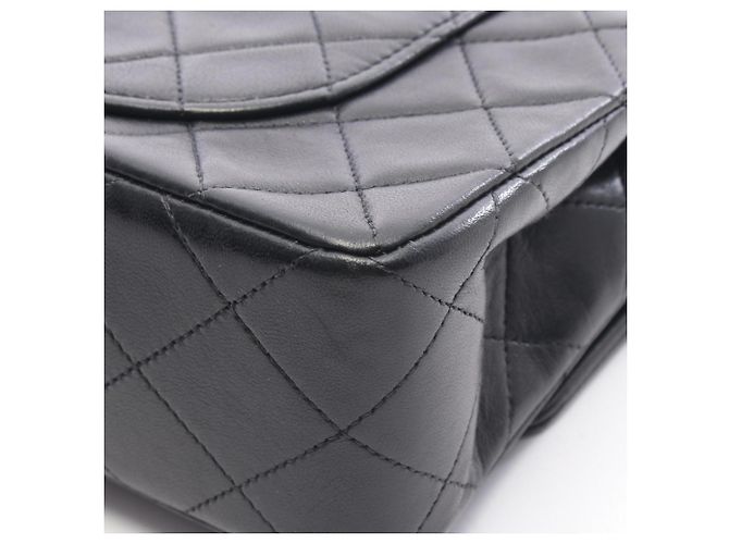 Borsa a Spalla Chanel Matelassé Double Flap Nero - vista 7