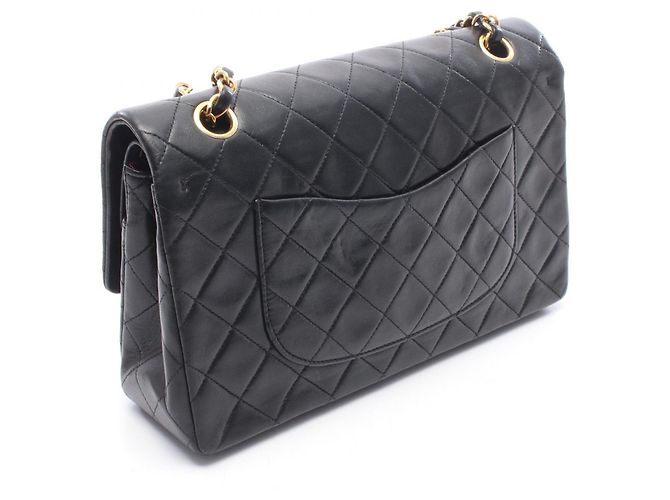 Timeless Borsa a Spalla Chanel Matelassé Double Flap Nero - vista 2