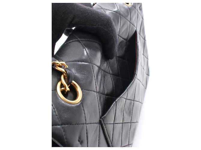 Timeless Borsa a Spalla Chanel Matelassé Double Flap Nero - vista 6