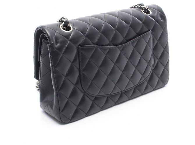 Borsa a Spalla Chanel Matelassé Double Flap Nero - vista 2
