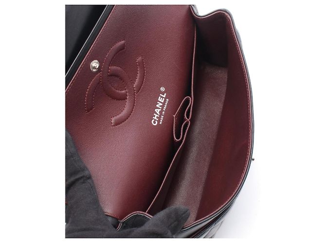 Borsa a Spalla Chanel Matelassé Double Flap Nero - vista 3