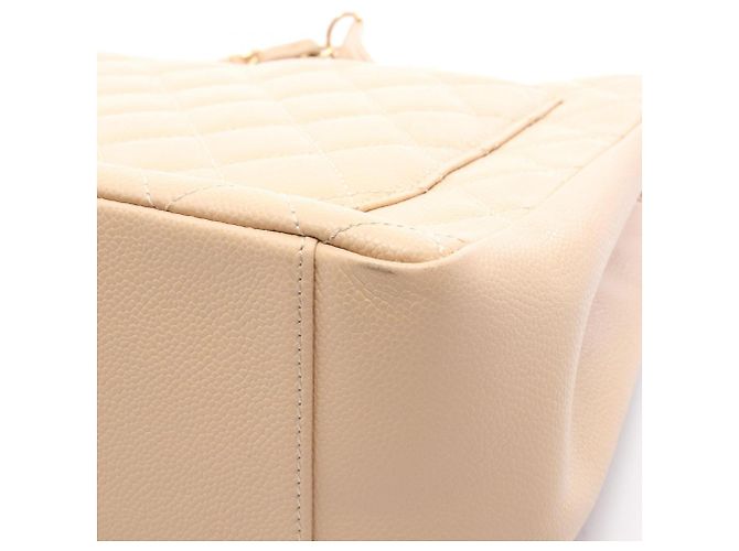 Borsa Tote Chanel Matelassé Grand Shopping GST Beige - vista 11