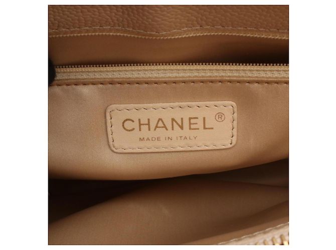 Borsa Tote Chanel Matelassé Grand Shopping GST Beige - vista 4