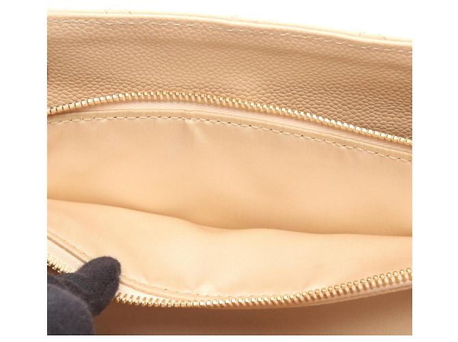 Borsa Tote Chanel Matelassé Grand Shopping GST Beige - vista 8